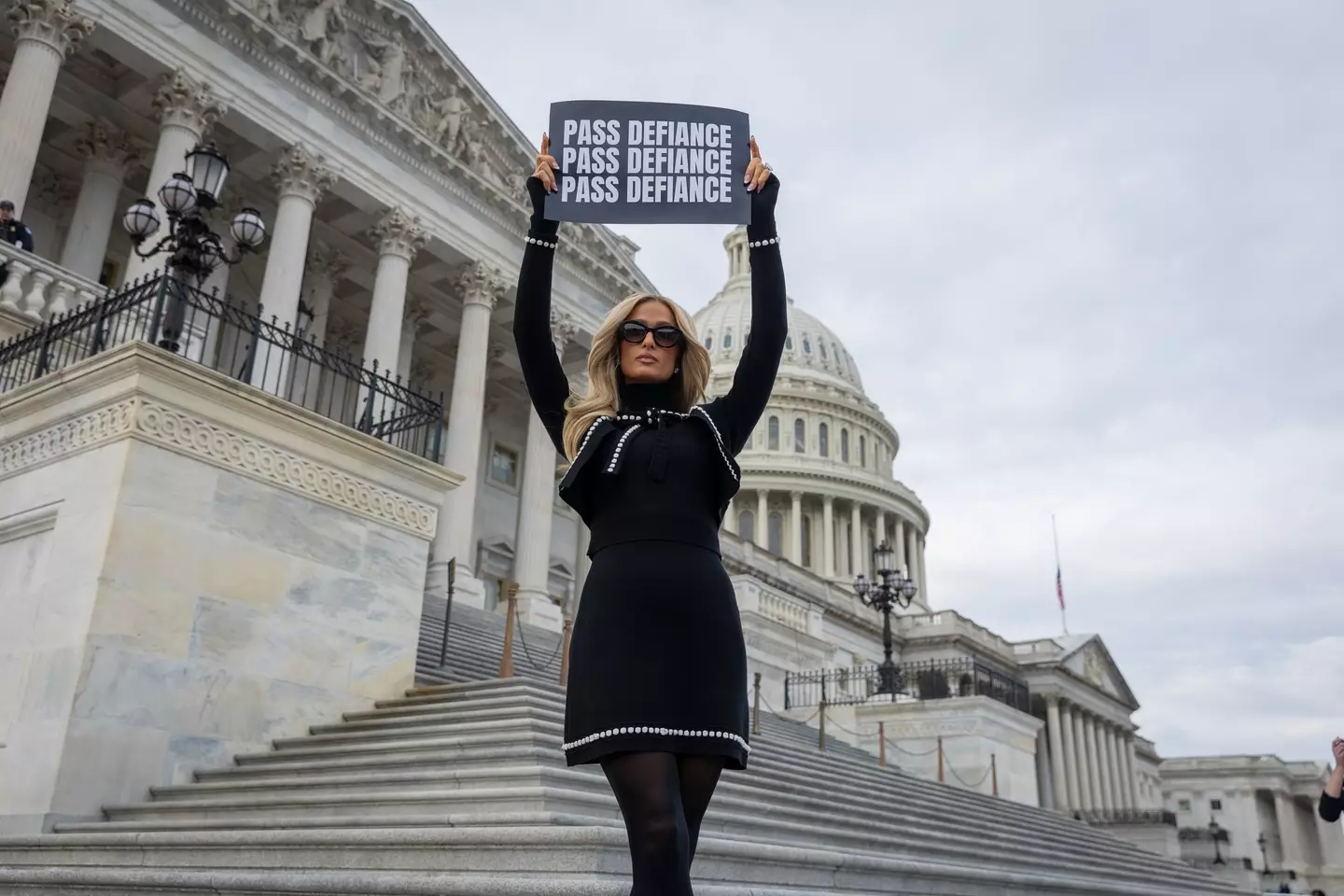 Hilton called on Congress to pass the Act (Nathan Posner/Anadolu via Getty Images)