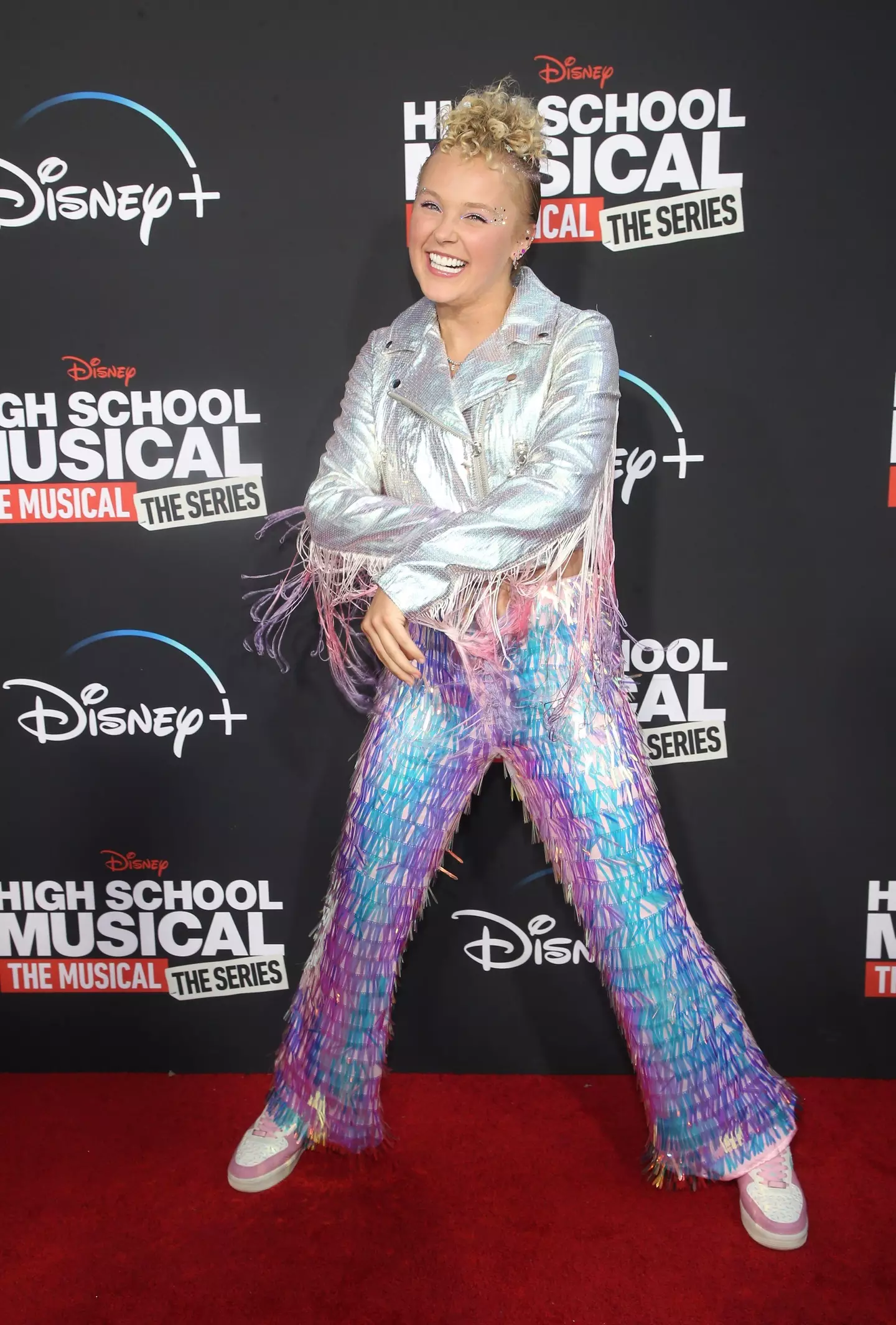 JoJo Siwa at the High School Musical: The Musical: The Series season three premiere.