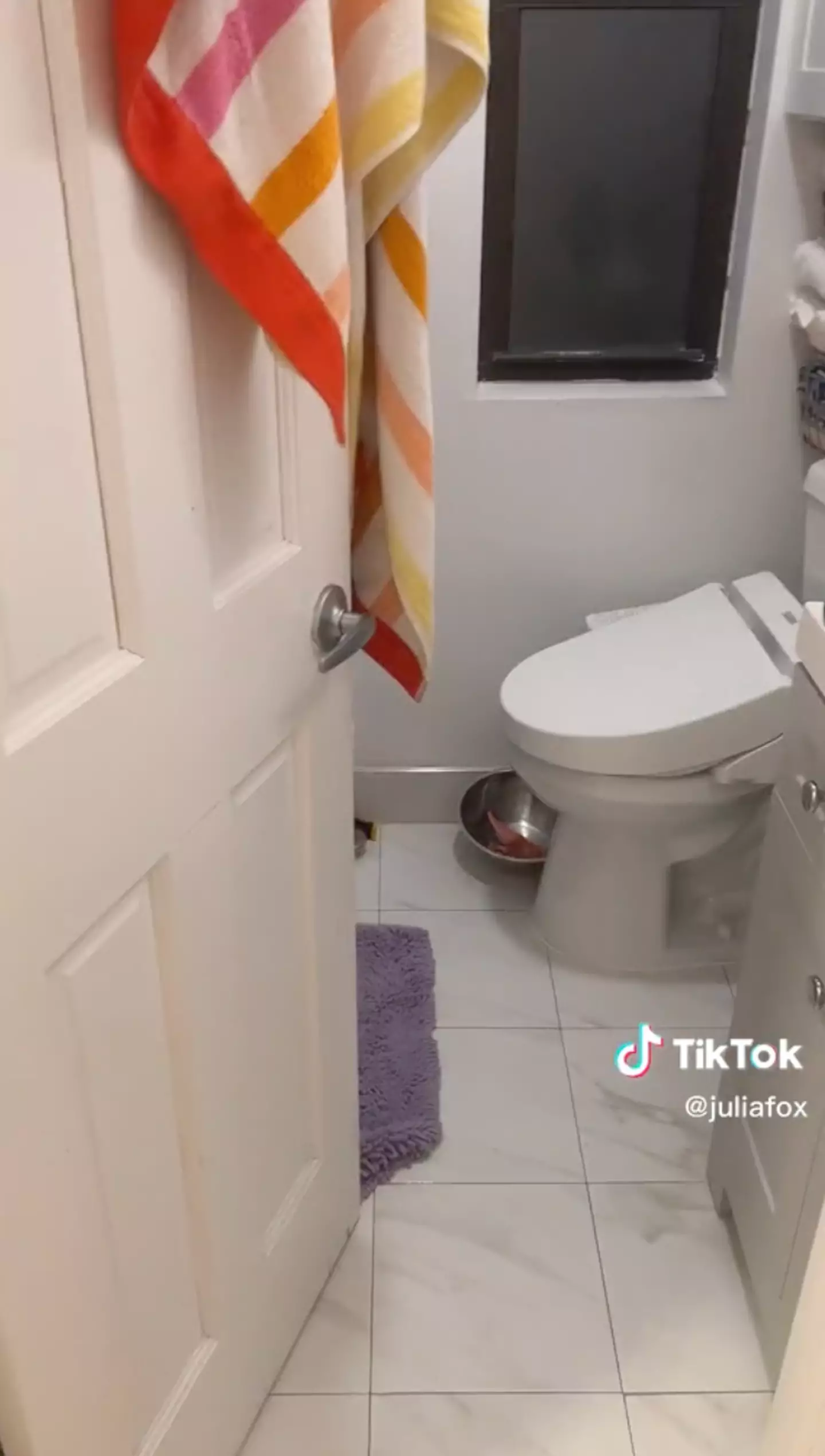 The 'tiny' bathroom.