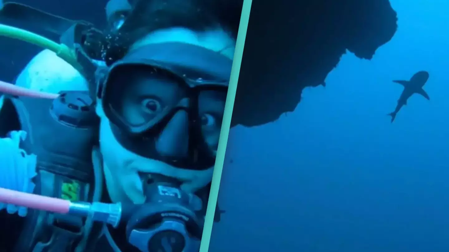 Woman shares terrifying footage of the Great Blue Hole revealing the dangerous reality of diving into it