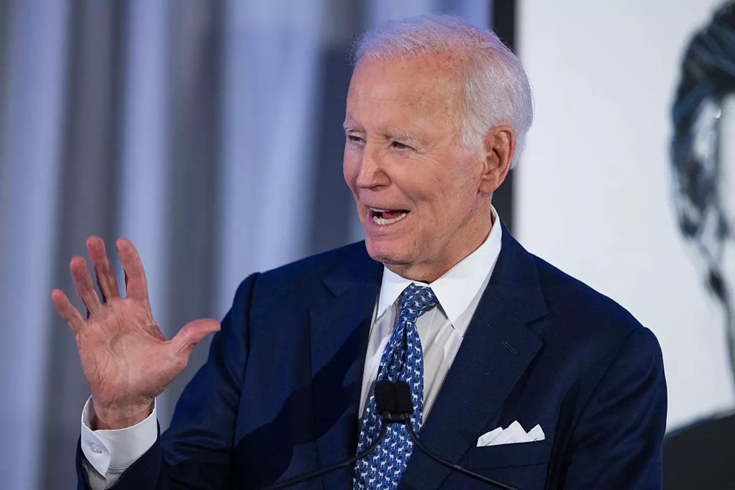 Biden reportedly seemed feeble and forgetful on a call with Harris (Scott Eisen/Stringer/Getty)