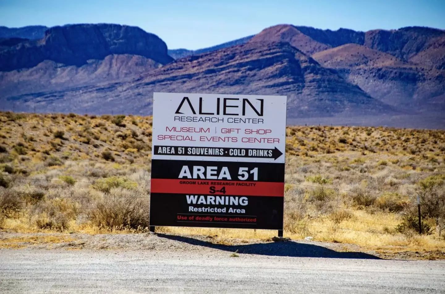 Area 51 has long fuelled conspiracy theories (Bernard Friel/Education Images/Universal Images Group via Getty Images)