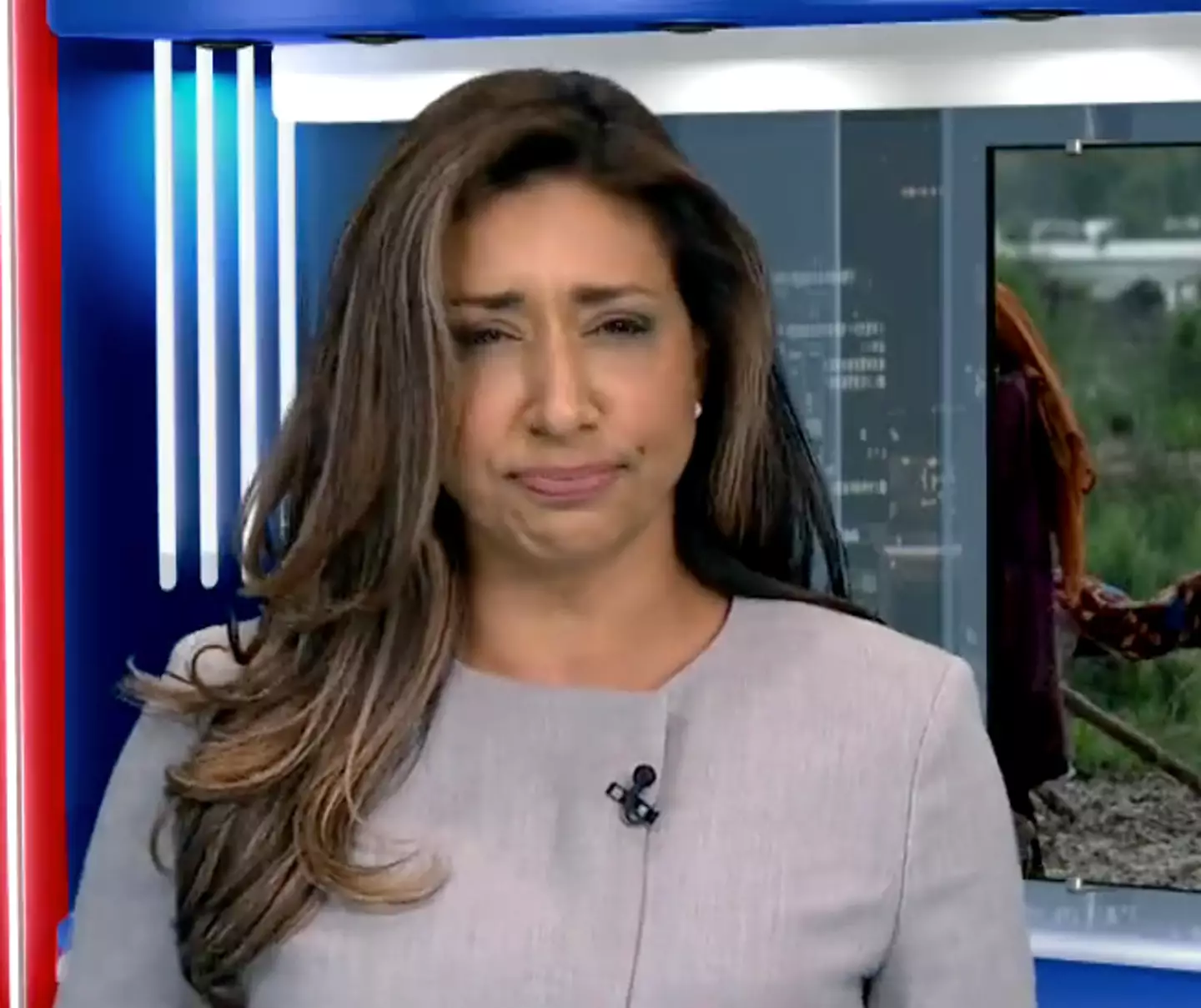 Canada’s Global News host, Farah Nasser, barely flinched as the fly buzzed into her mouth as she continued to read her script without a sweat.