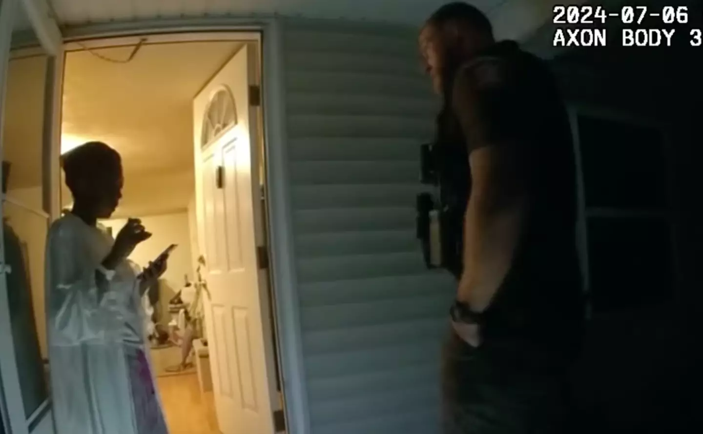 Sonya called 911 over fears somebody was trying to break in to her home (Illinois State Police)