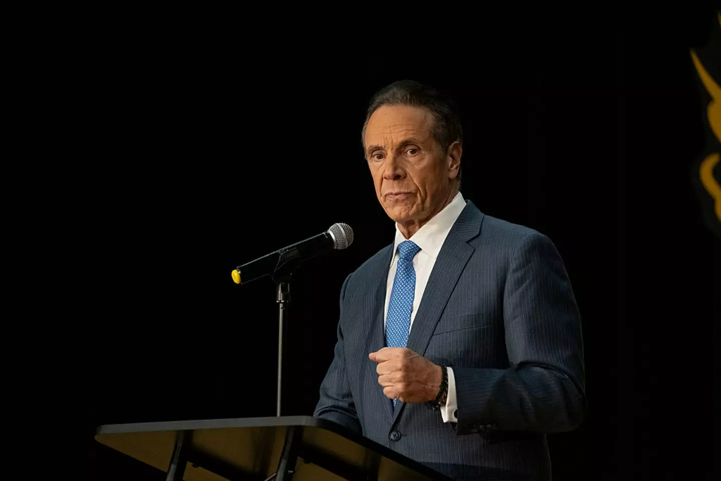 Former Governor Andrew Cuomo lost to Mayor-Elect Mamdani (Christian Monterrosa/Bloomberg via Getty Images)