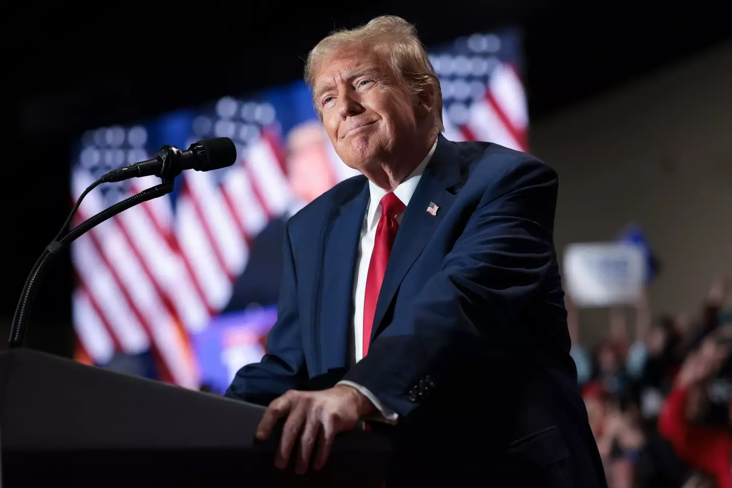 Trump previously threatened Zuckerberg on Truth Social last month. (Win McNamee/Getty Images)