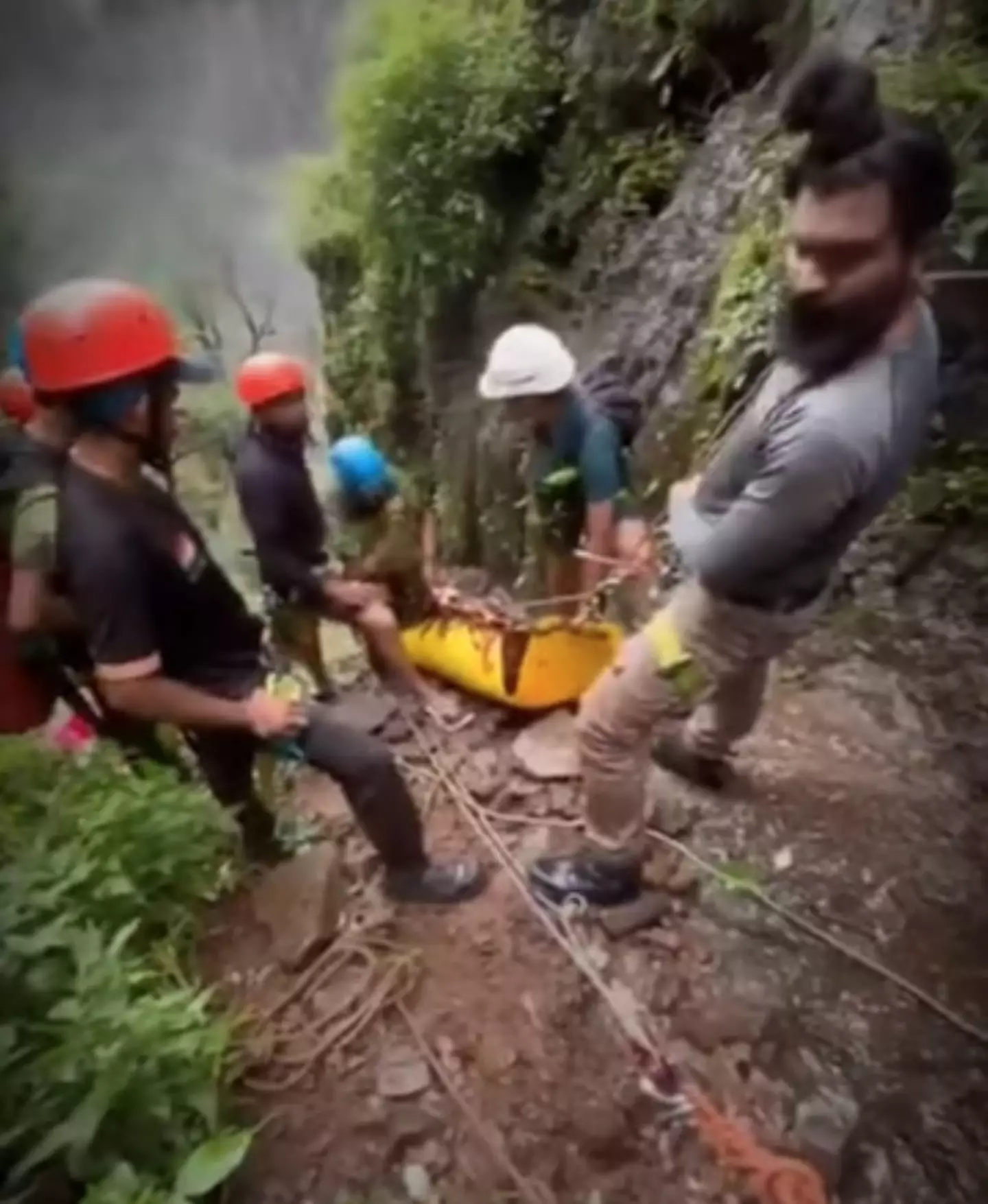 It took six hours for the woman to be transported to hospital. (Jam Press)