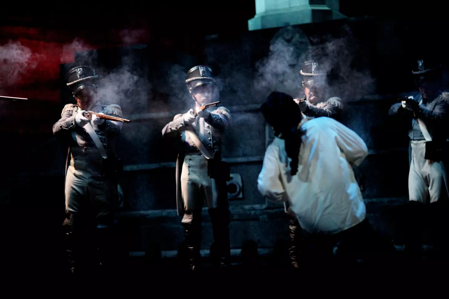 A play rehearses death by firing squad, which will now be brought back from the pages of history to reality.