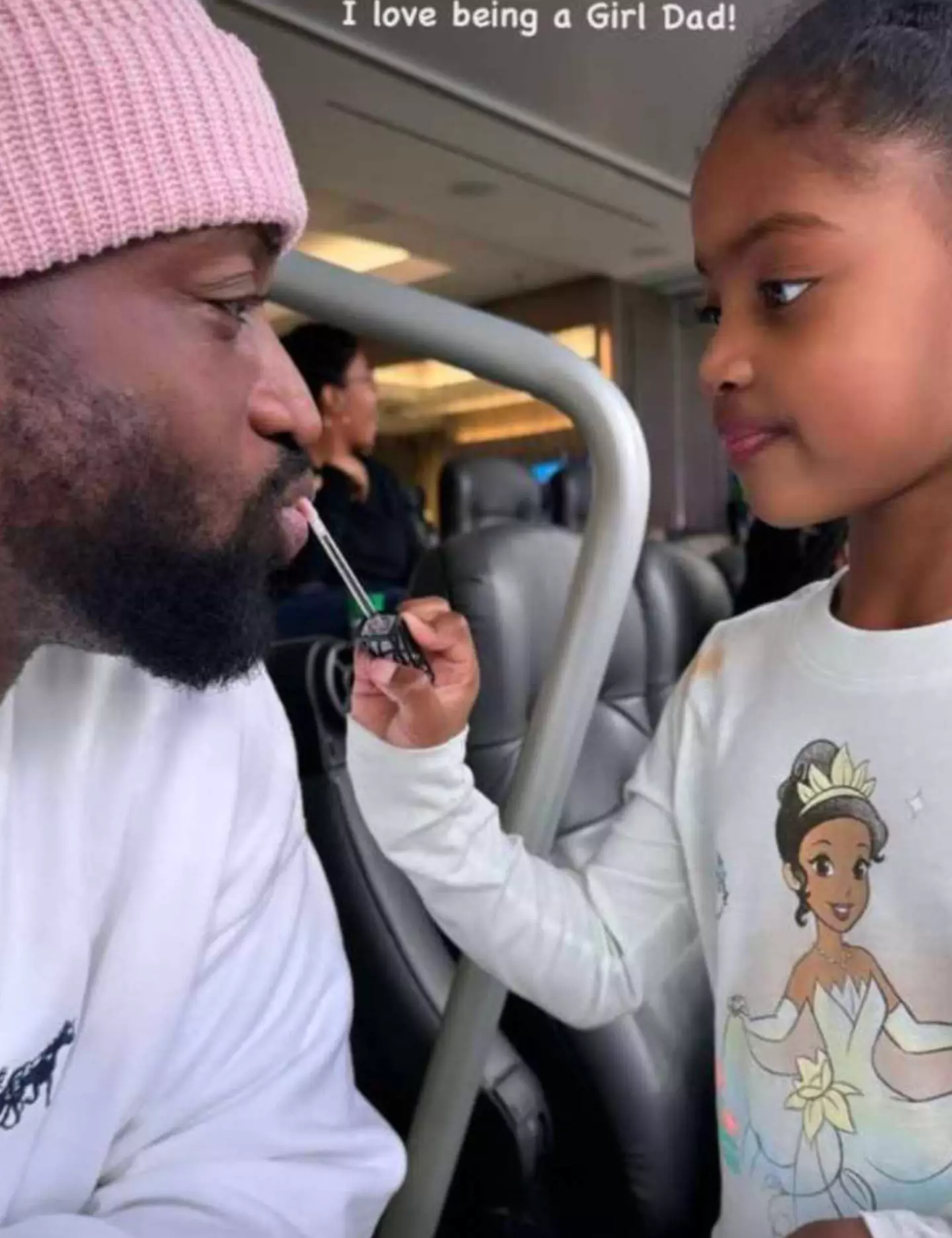 The NBA legend let his daughter give him a makeover.
