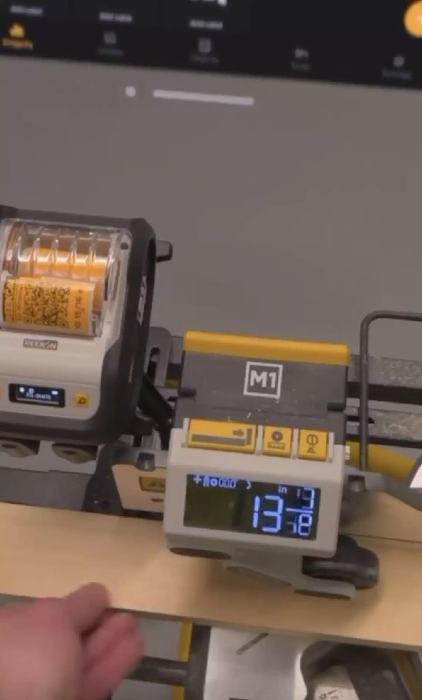 The TikTok video showed how the virtual reality headset can improve productivity and accuracy.