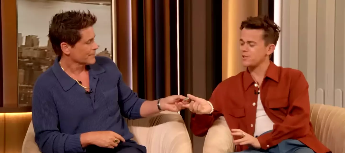 Rob Lowe and John Owen Lowe appeared on a US chat show together.