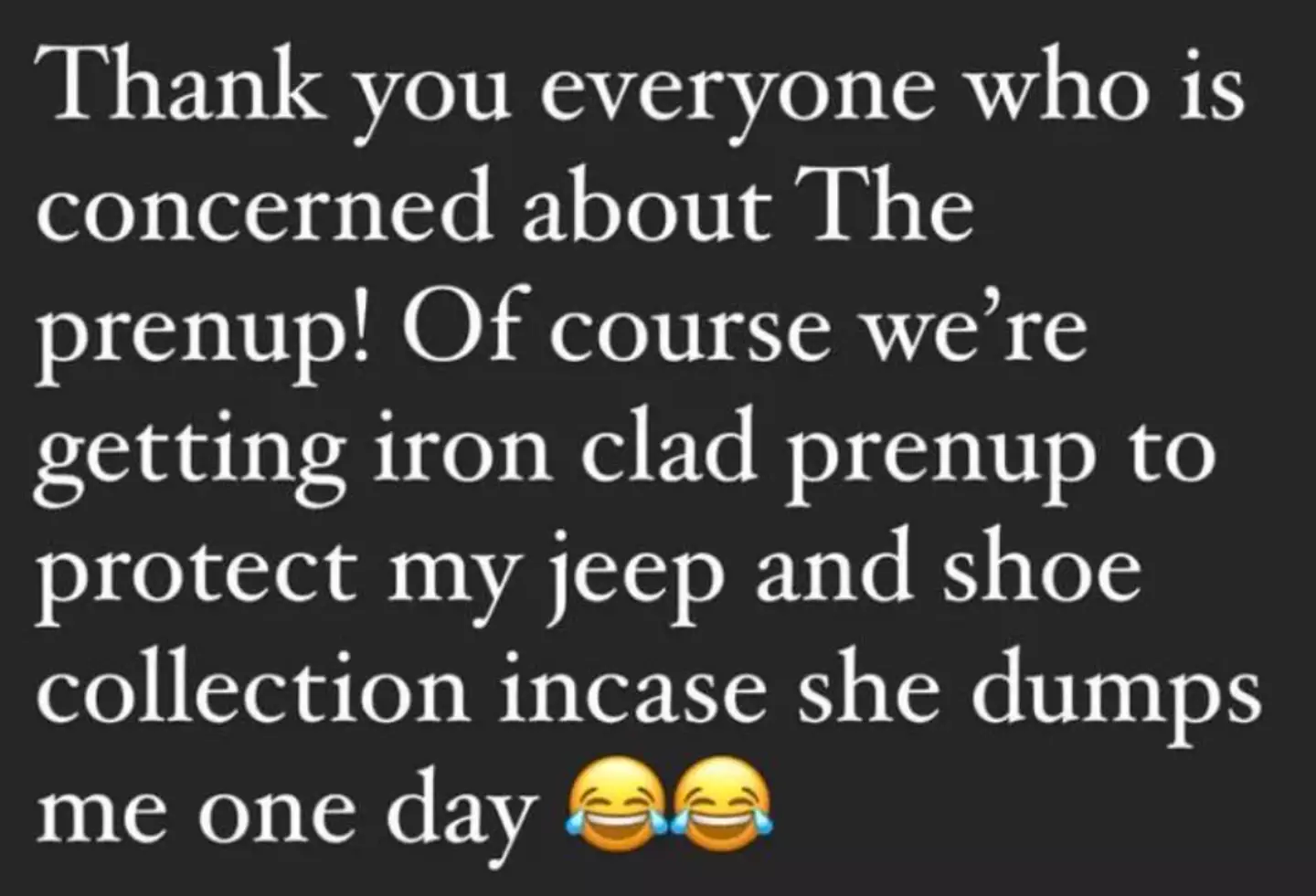 Sam Asghari joked about the prenup after proposing to Spears.