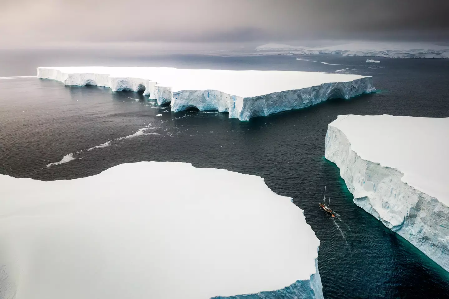 Climate change is melting ice in Antarctica.