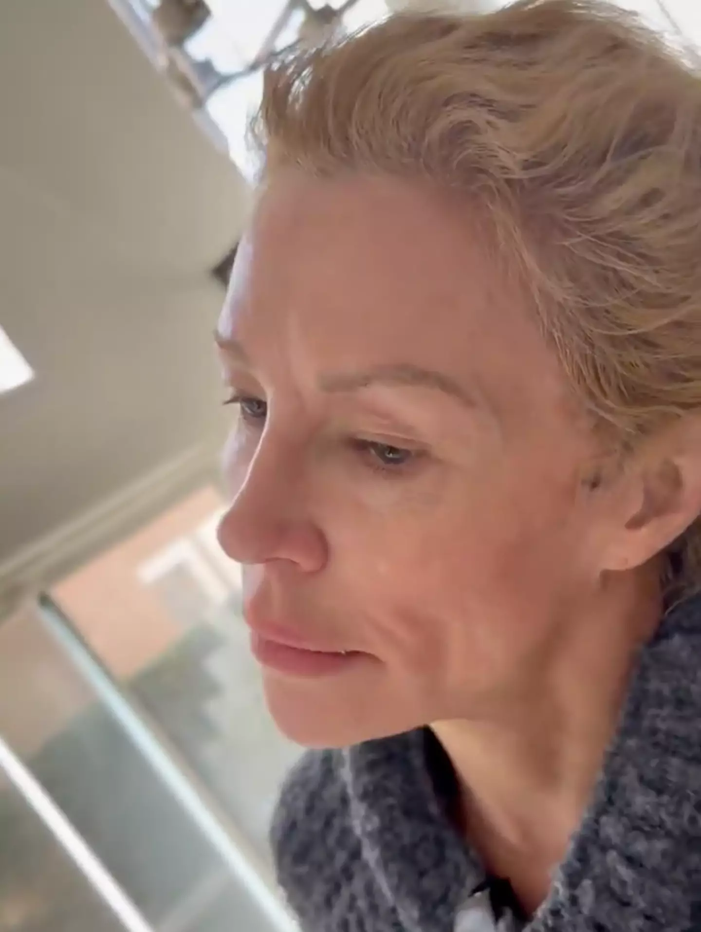 Brandi Glanville was seen shaking as she received treatment (Twitter/@BrandiGlanville)