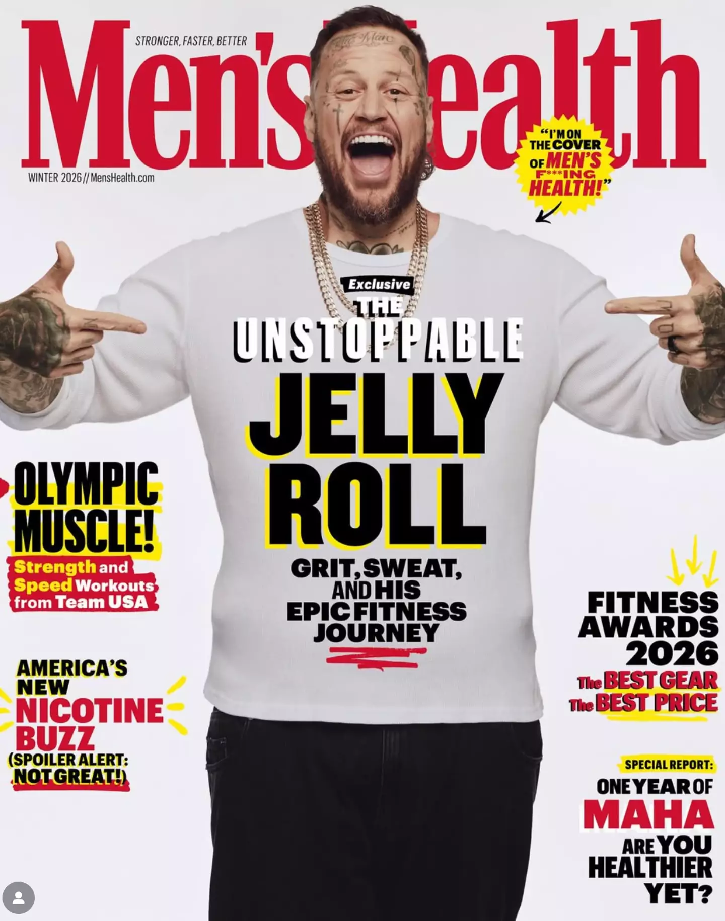 He showcased his weight loss on the cover of Men's Health (Men's Health/abdmstudio)