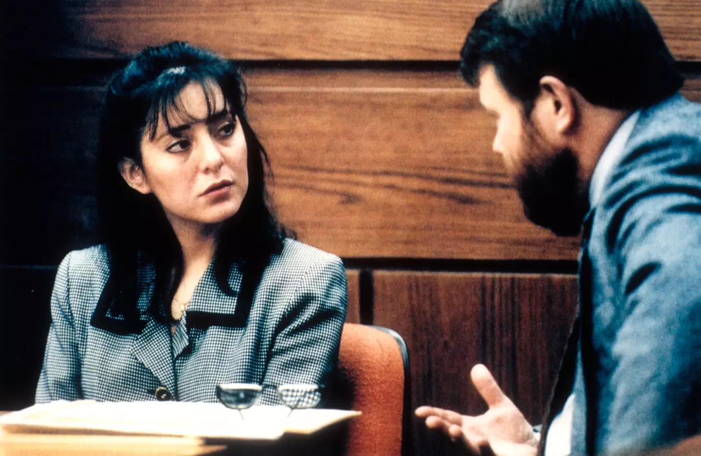 Lorena Bobbitt during the trial. (Jeffrey Markowitz/Sygma via Getty Images)