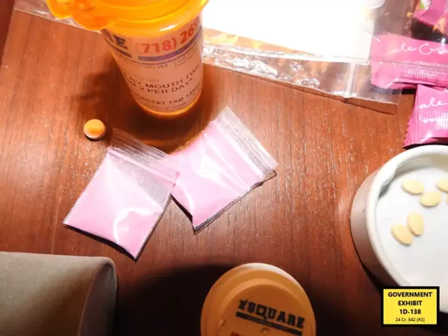 The mysterious pink powder (Department of Justice)