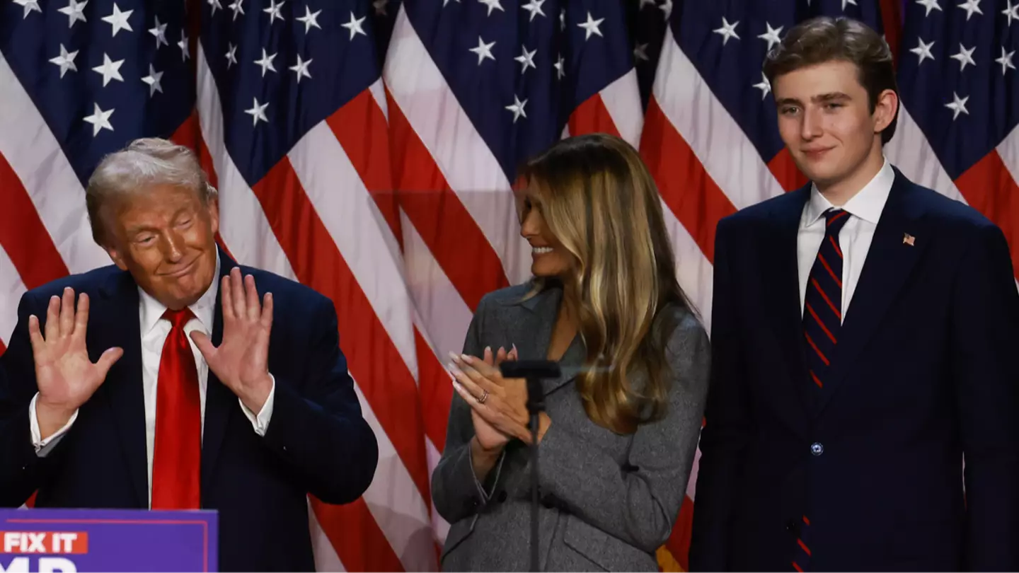 Donald Trump responds to 'awkward' Barron Trump rumor about him at college
