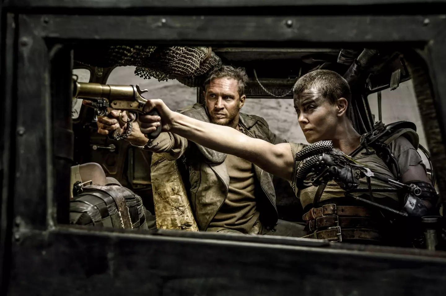 Tom Hardy and Charlize Theron in Mad Max: Fury Road. (Warner Bros.)