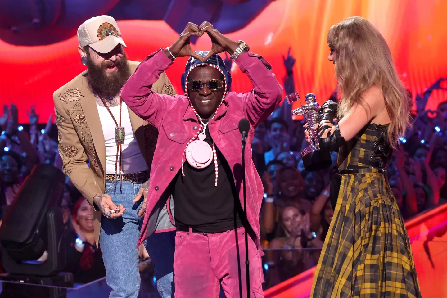 Flav has even been given the nickname 'King Swiftie' for his overwhelming support for the star (Mike Coppola/Getty Images for MTV)
