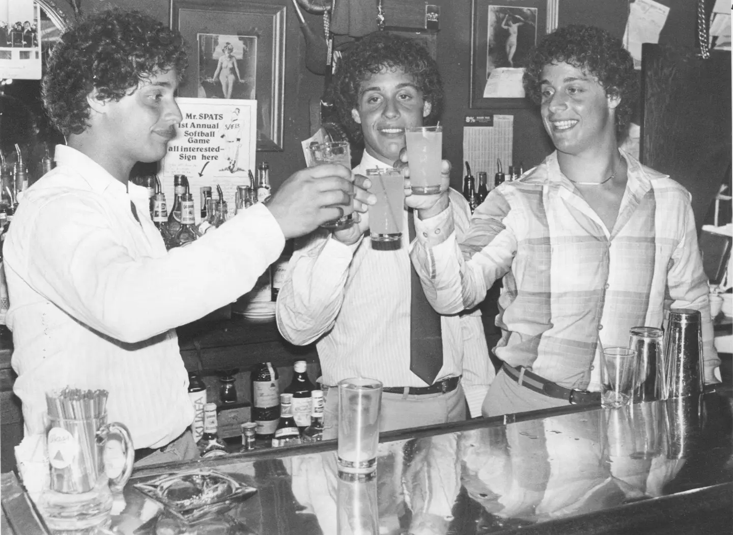 Triplets Robert Shafran, David Kellman and Edward Galland pictured in 1981.