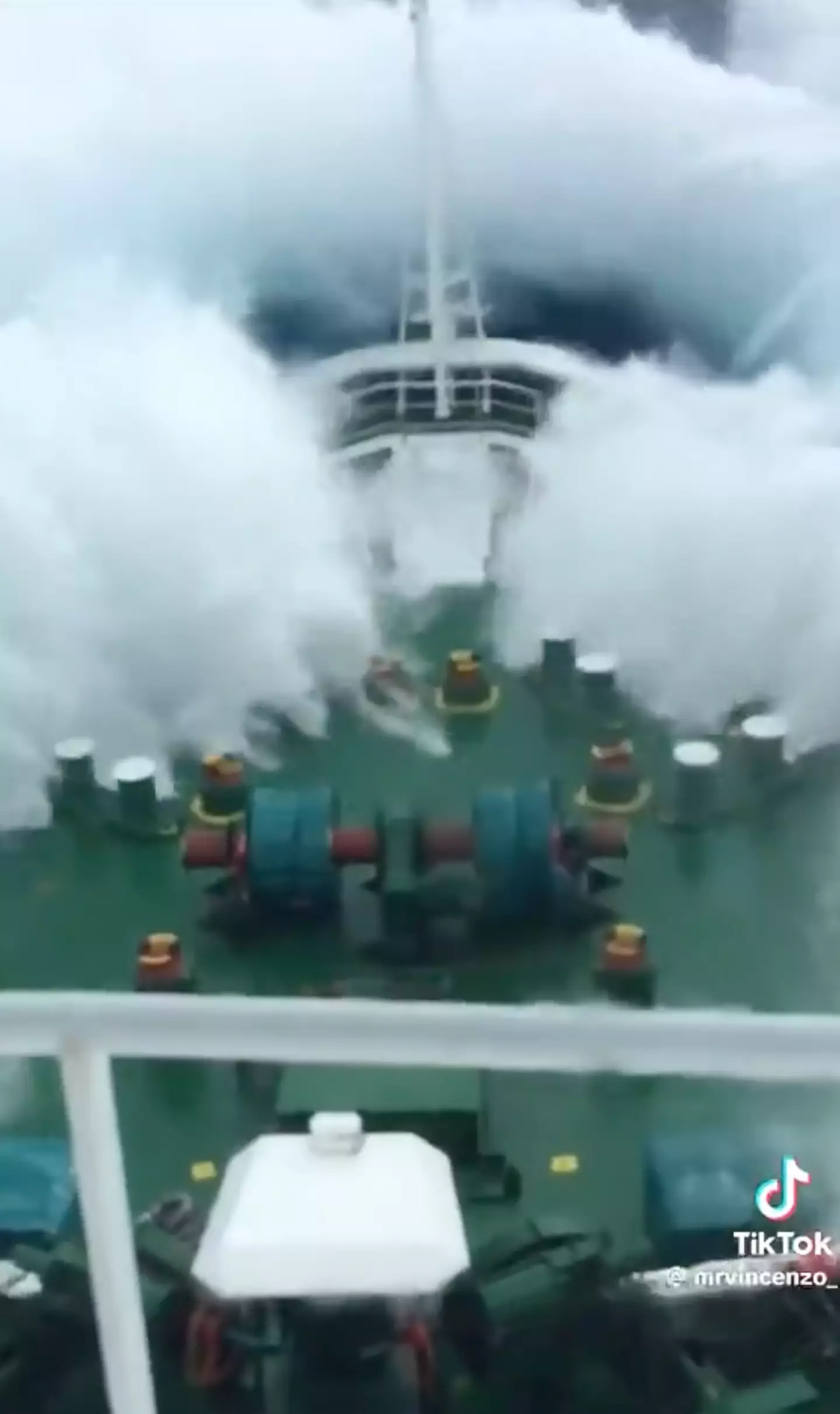The ferocious waves of the North Sea have freaked people out online.