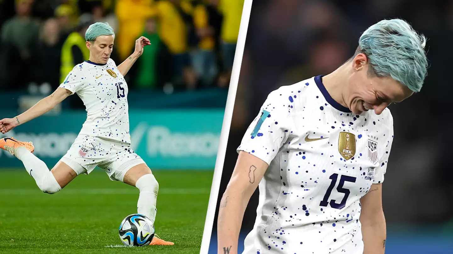 Megan Rapinoe explains why she was laughing after missing crucial penalty kick at World Cup