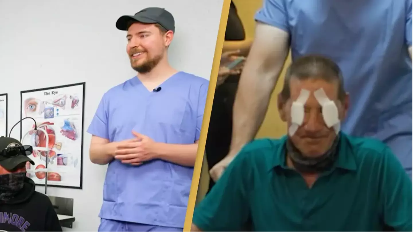 MrBeast hits back at criticism of his latest video where he cures blindness