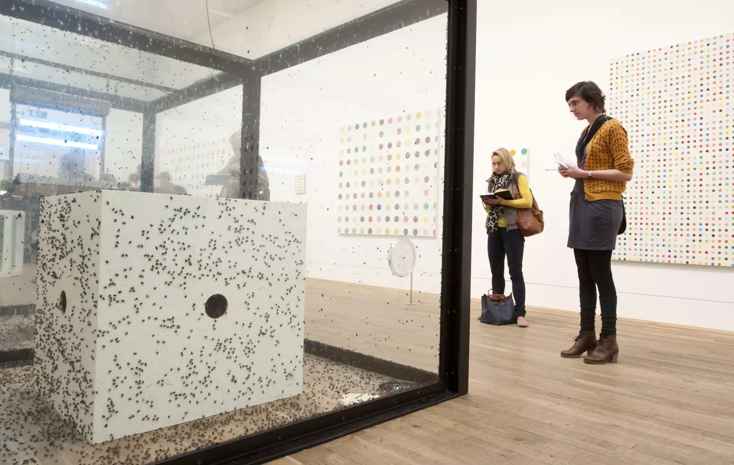 The piece has been removed following complaints from PETA.