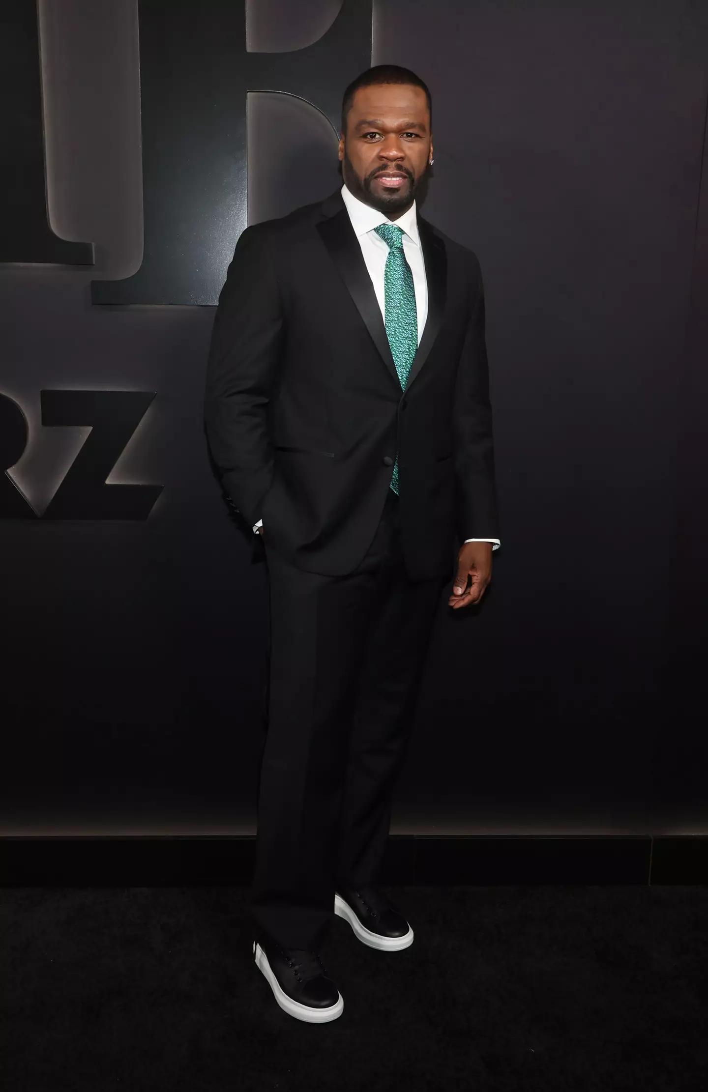 50 Cent at the season two premiere of BMF.