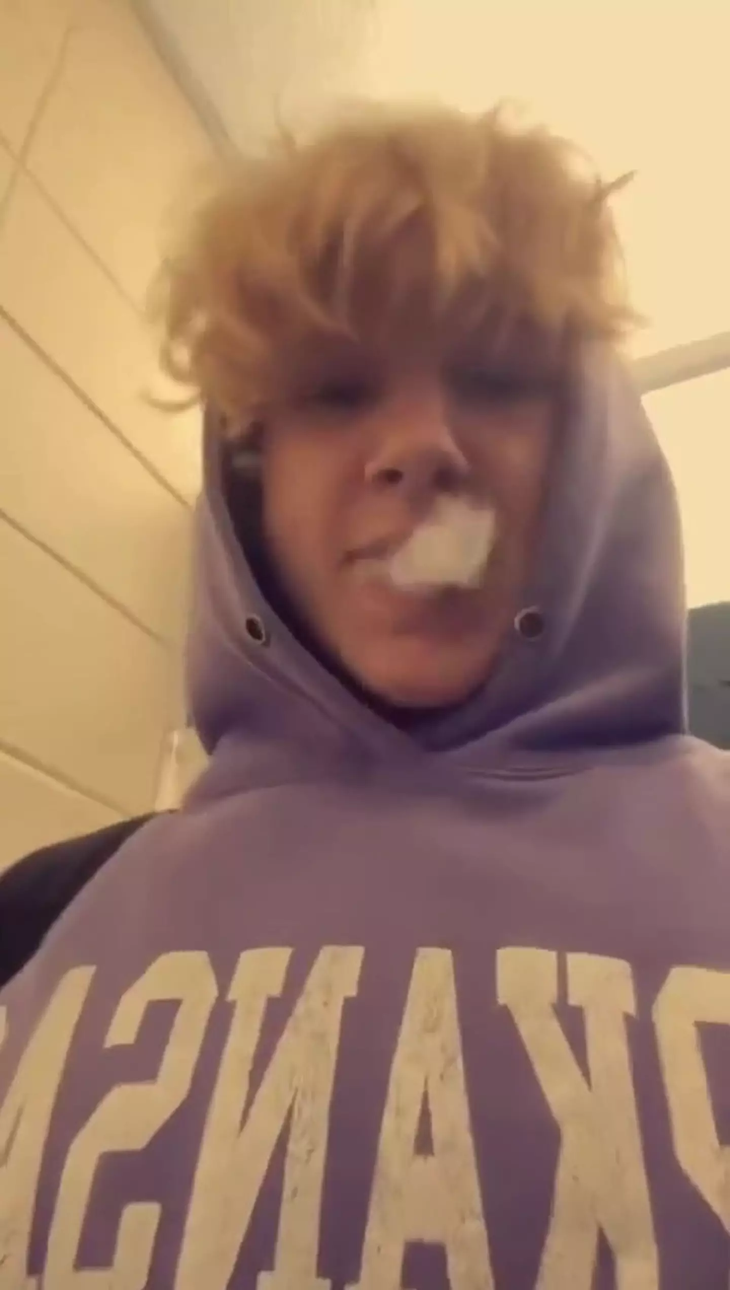 Jake admits that he quickly became addicted to vaping. (Kennedy News and Media)