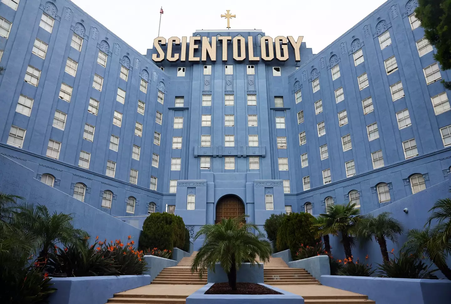 The Church of Scientology building in Los Angeles.