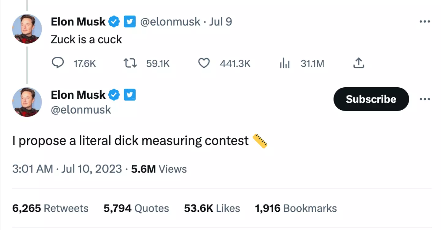 Musk's methods seem to be getting less sophisticated by the day.