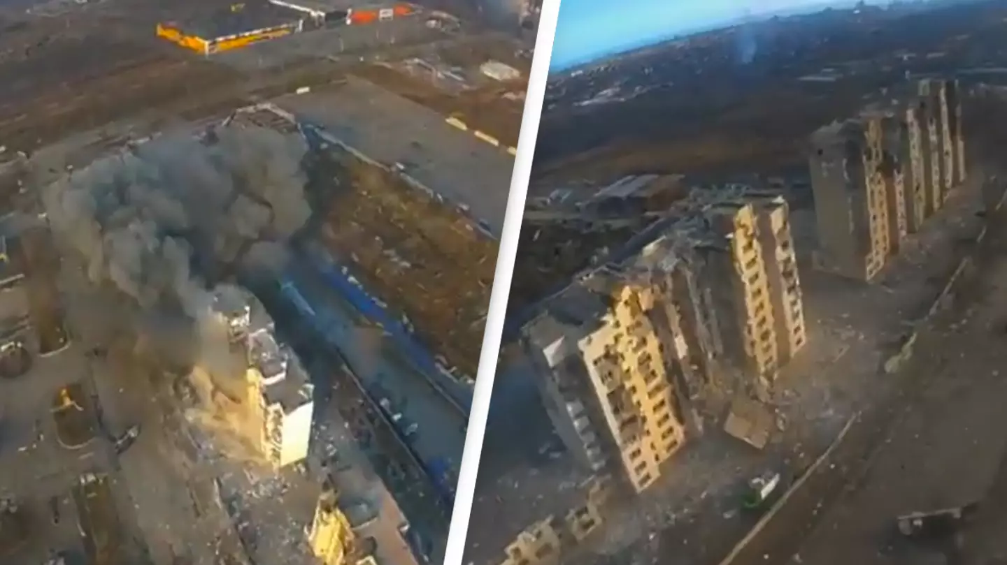 Aerial Footage Captures Scale Of Destruction In Mariupol