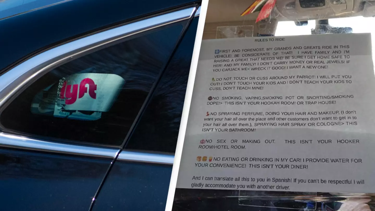 Grandmother Lyft driver's outlandish rules for passengers are going viral