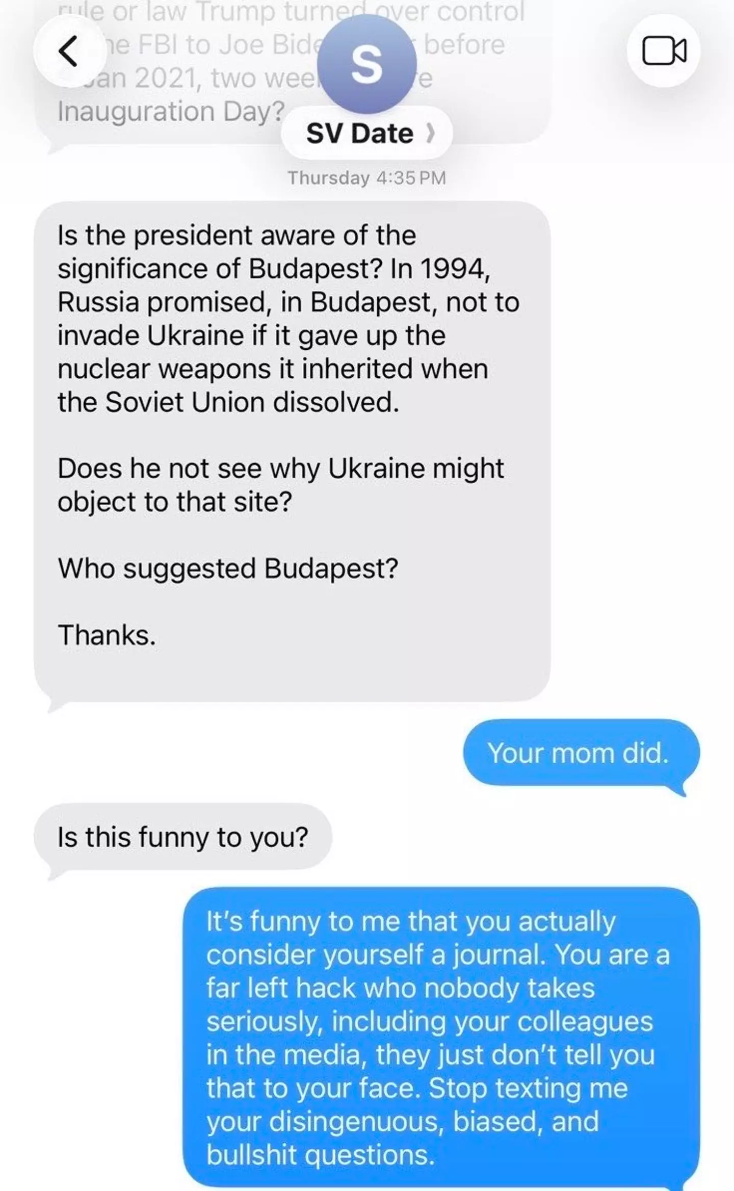 Karoline Leavitt leaked her unprofessional text exchange with reputable journalist S.V Dáte (X/presssec)