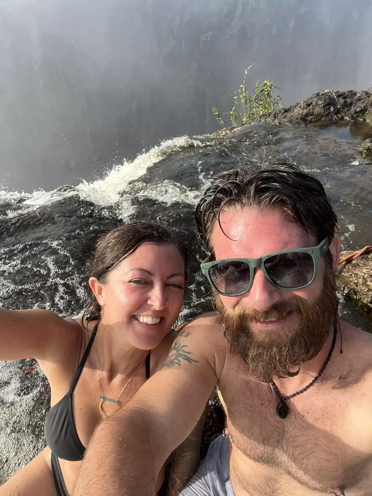 Kristin and Ryan went to Victoria Falls.