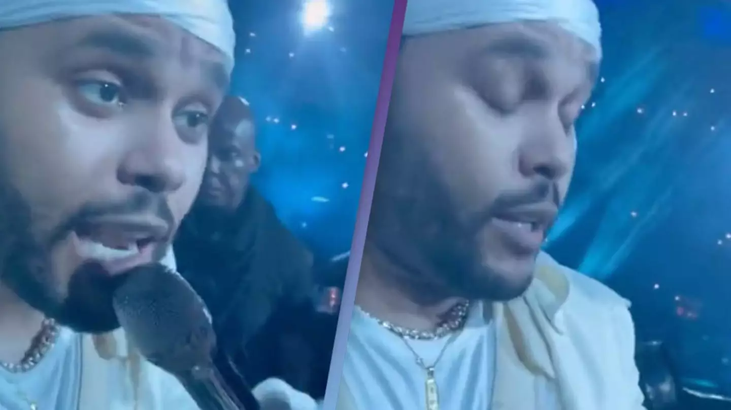 The Weeknd brutally reacts to fan’s vocals after handing her the mic during his recent show