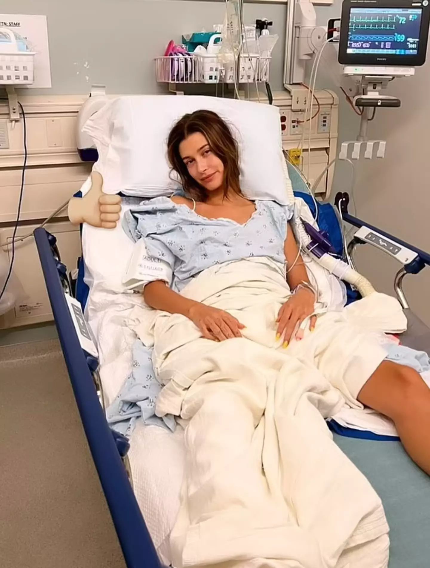 The 26-year-old model reflected on the past year since her PFO diagnosis.