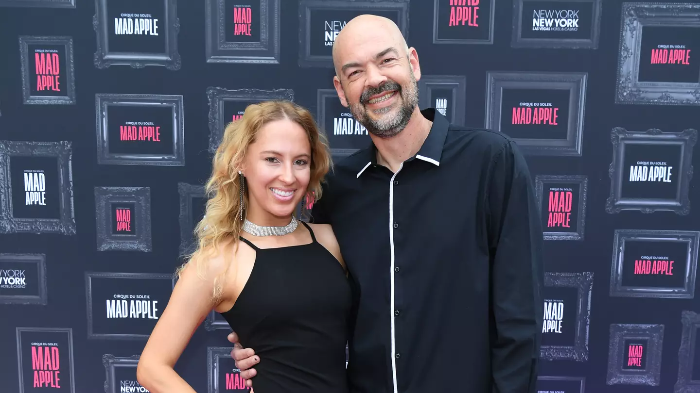 Aaron Goodwin with his wife Victoria (Denise Truscello/Getty Images for Mad Apple)