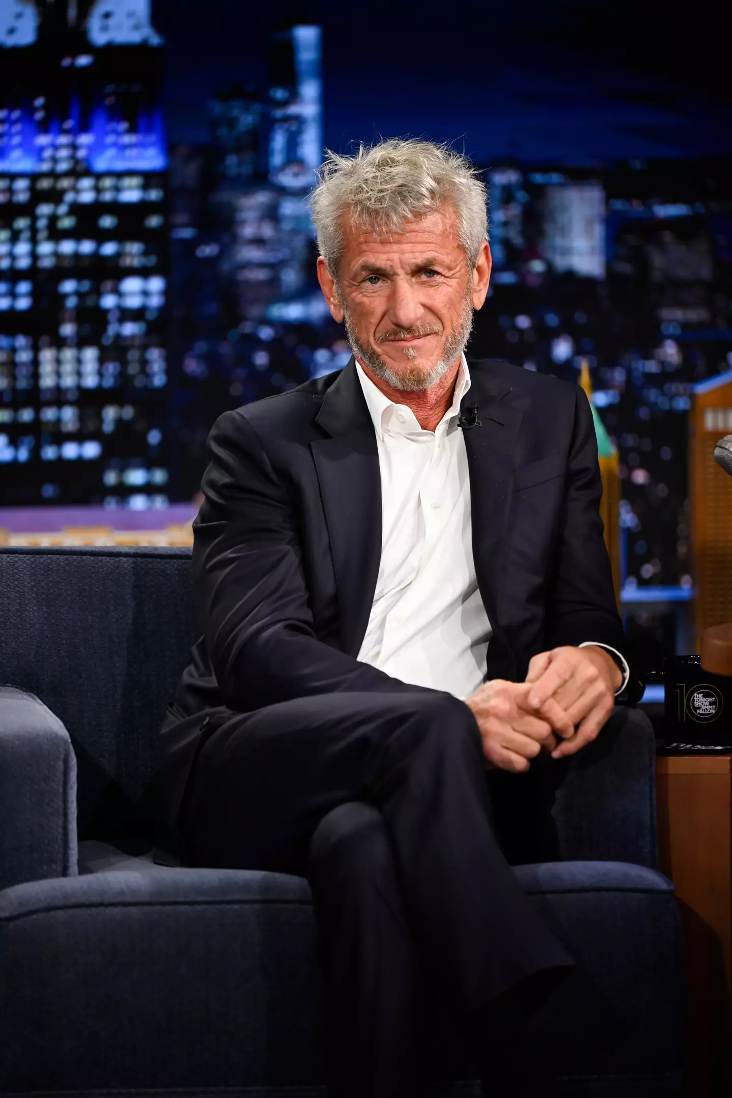 Sean Penn spoke to press shortly after Kirk's killing (Todd Owyoung/NBC via Getty Images)