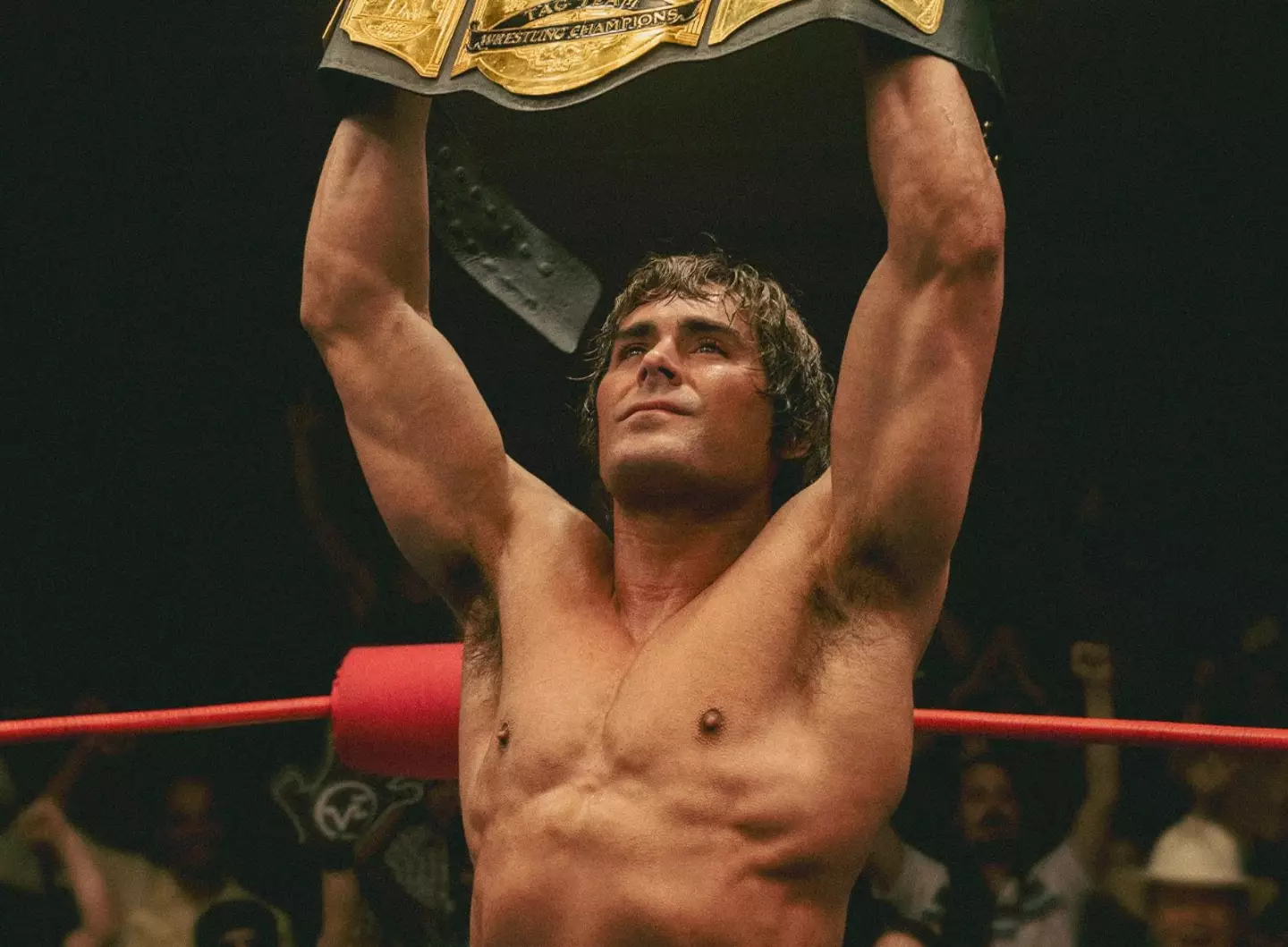 Zac Efron's upcoming movie sees him take on the role of a wrestler.