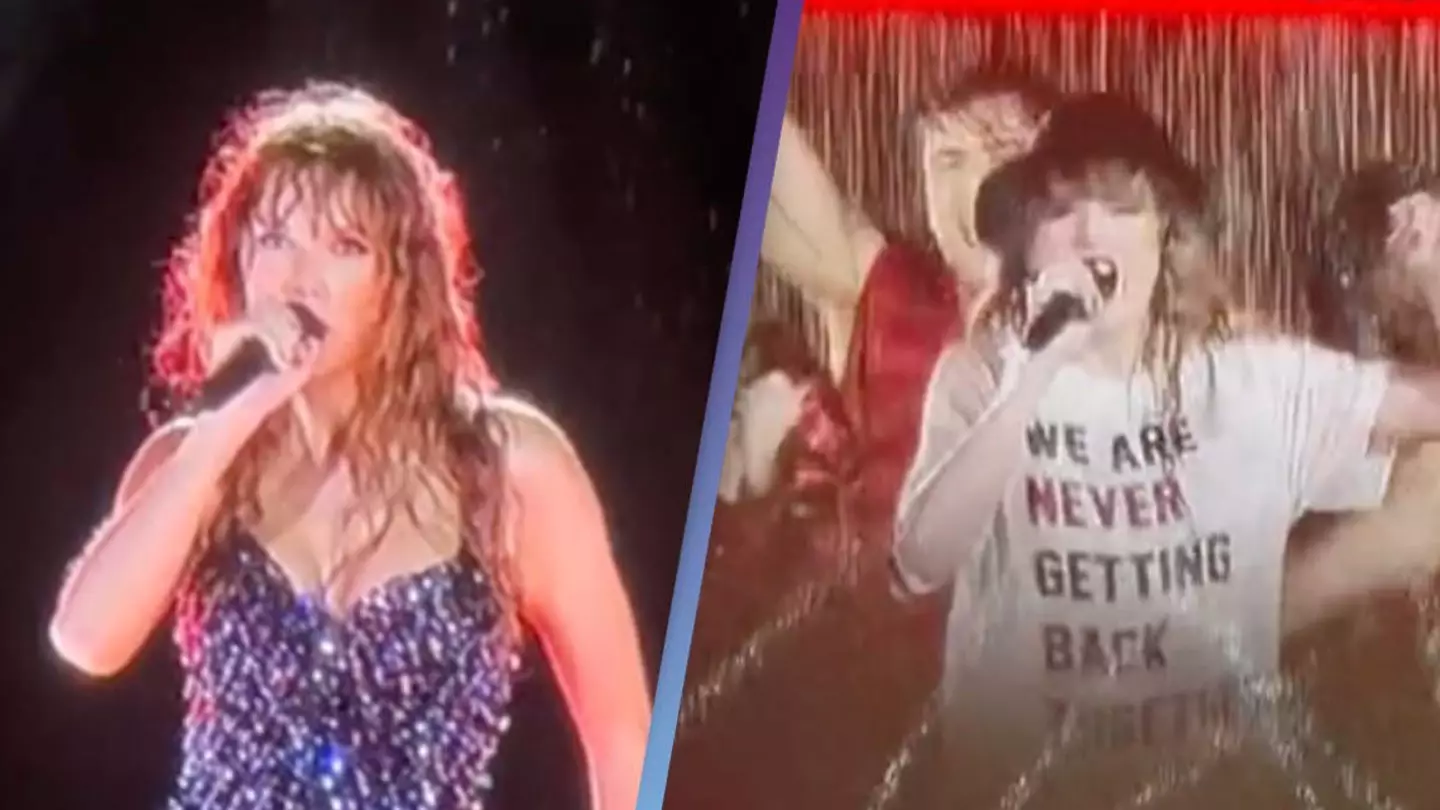 Taylor Swift performs in pouring rain after refusing to cancel show with four-hour lightning delay