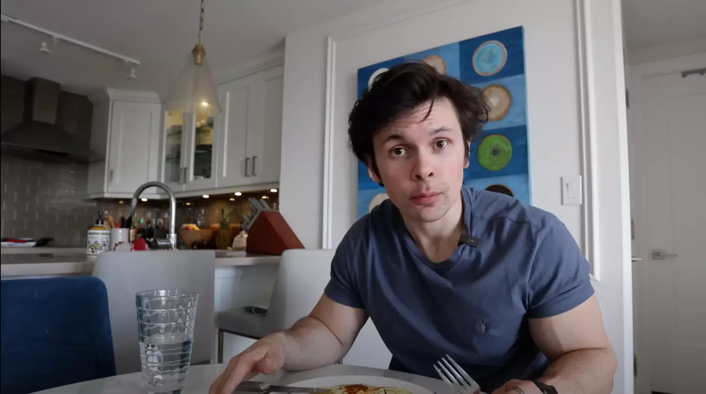 The Youtuber recorded the changes he experienced on the diet (Youtube/ Will Tennyson)