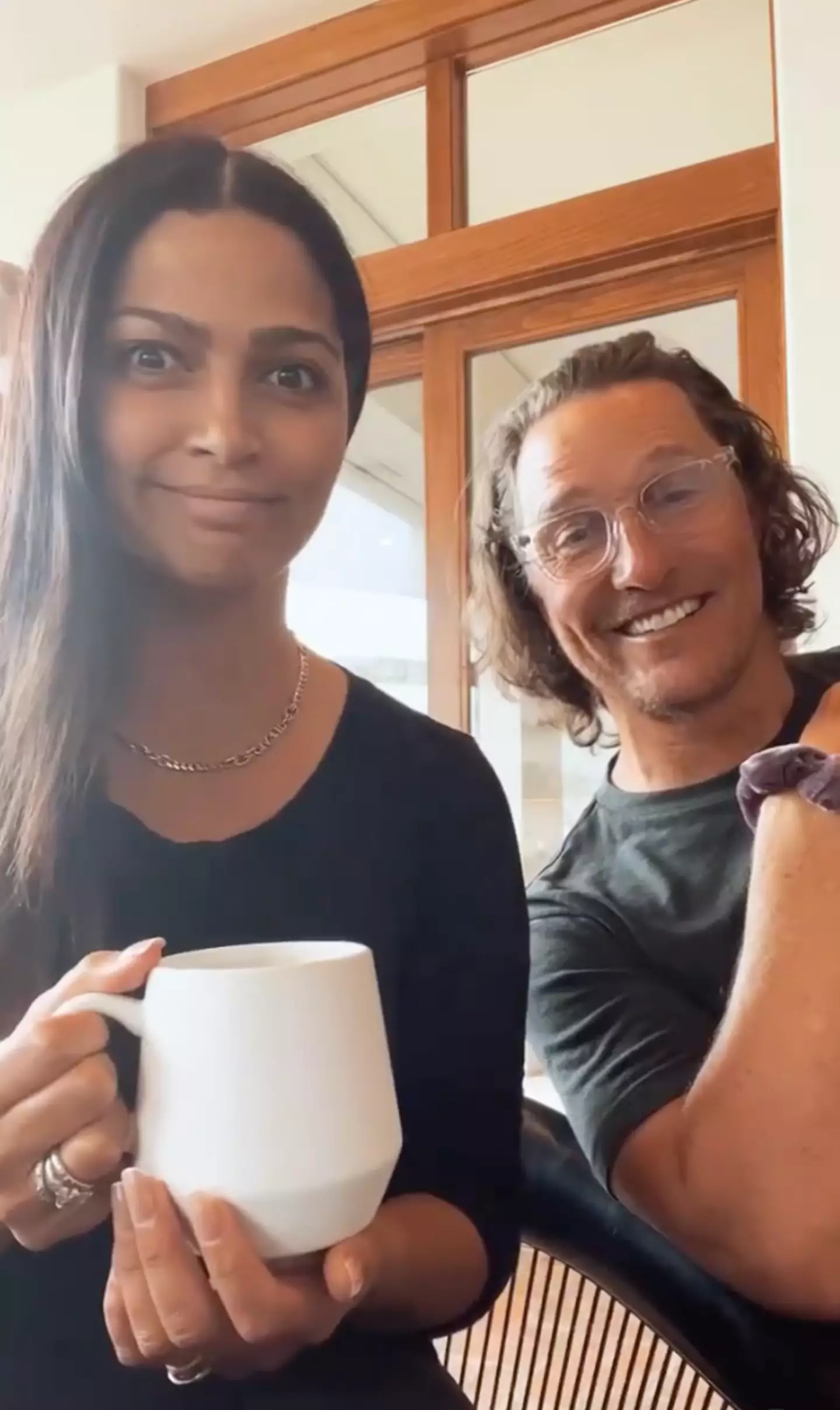 Camila Alves with her husband Matthew McConaughey.