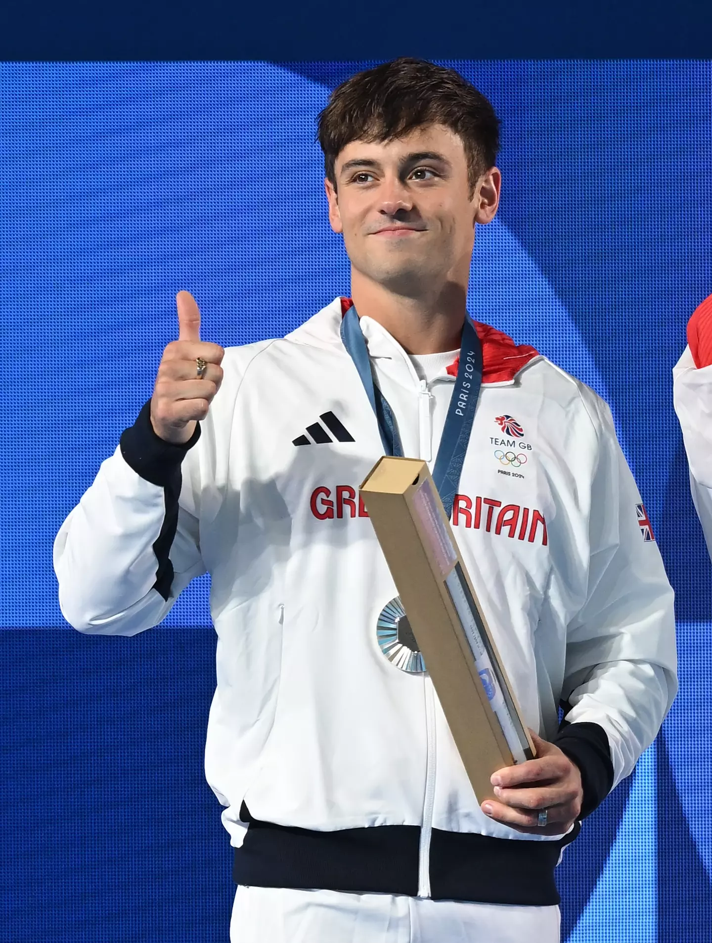 Tom Daley explained the reasoning behind the small trunks. (Patrick Khachfe/Getty Images)