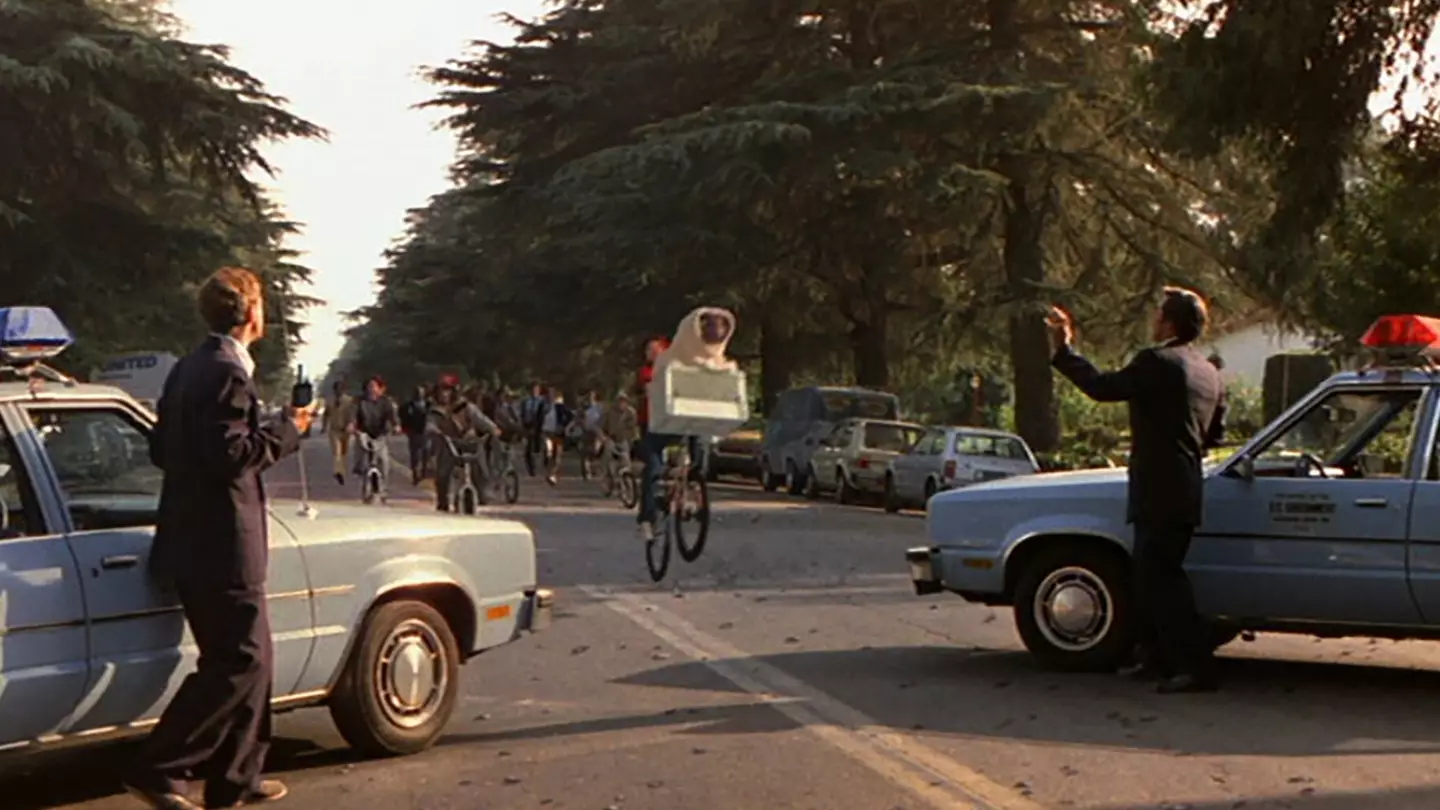 Spielberg later edited the film to show walkie talkies.