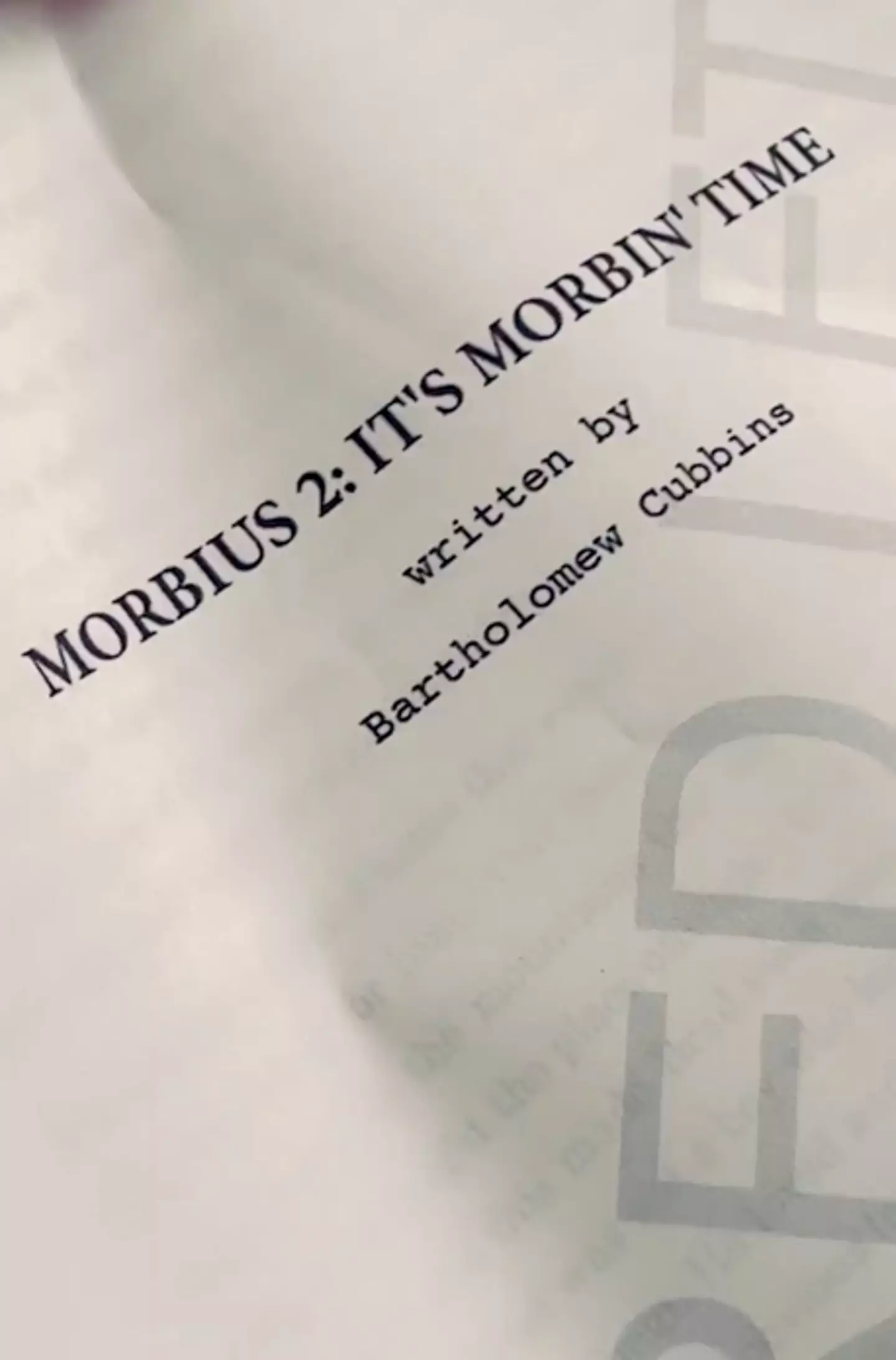 Leto decided to embrace the Morbius memes.