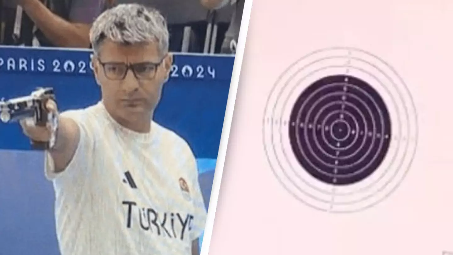 Viewers shocked after discovering the size of Olympic shooting target