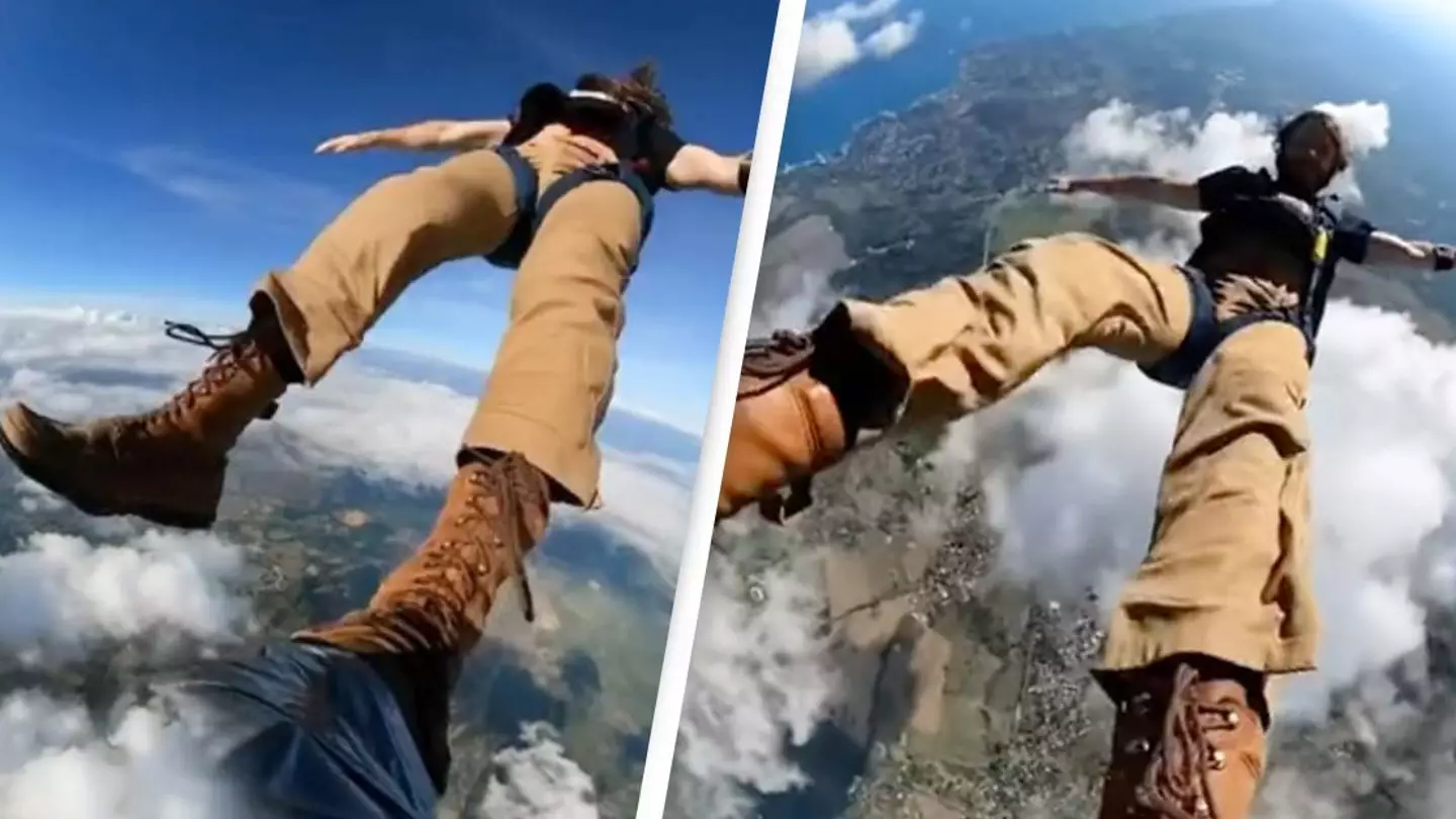 Unbelievable Sky-Diving Footage Captures What It's Like To Touch A Cloud